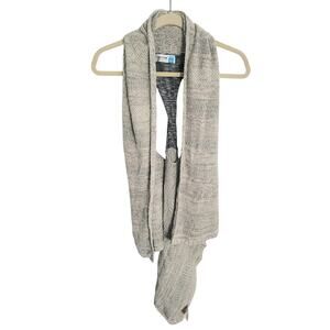 Sparrow Open Front Cardigan Sweater Vest Twist Back Knit Tan Gray High Low XS S